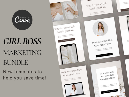 Business Marketing Bundle Canva Template