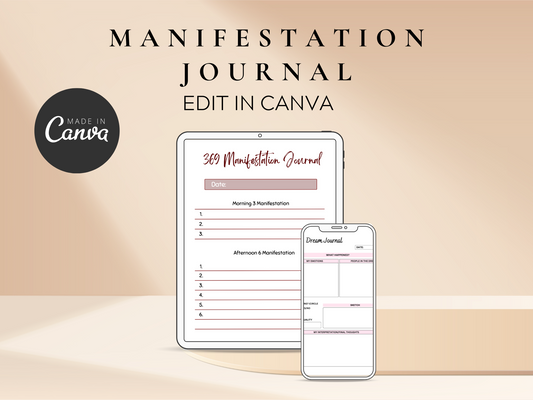 2024 Manifestation Journal Canva