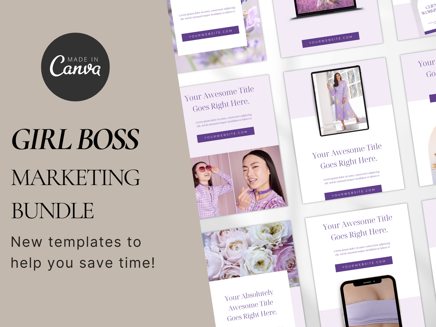 Business Marketing Bundle Canva Template