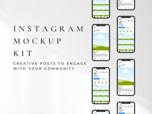 Instagram Mockup Kit MRR+PLR Resell rights