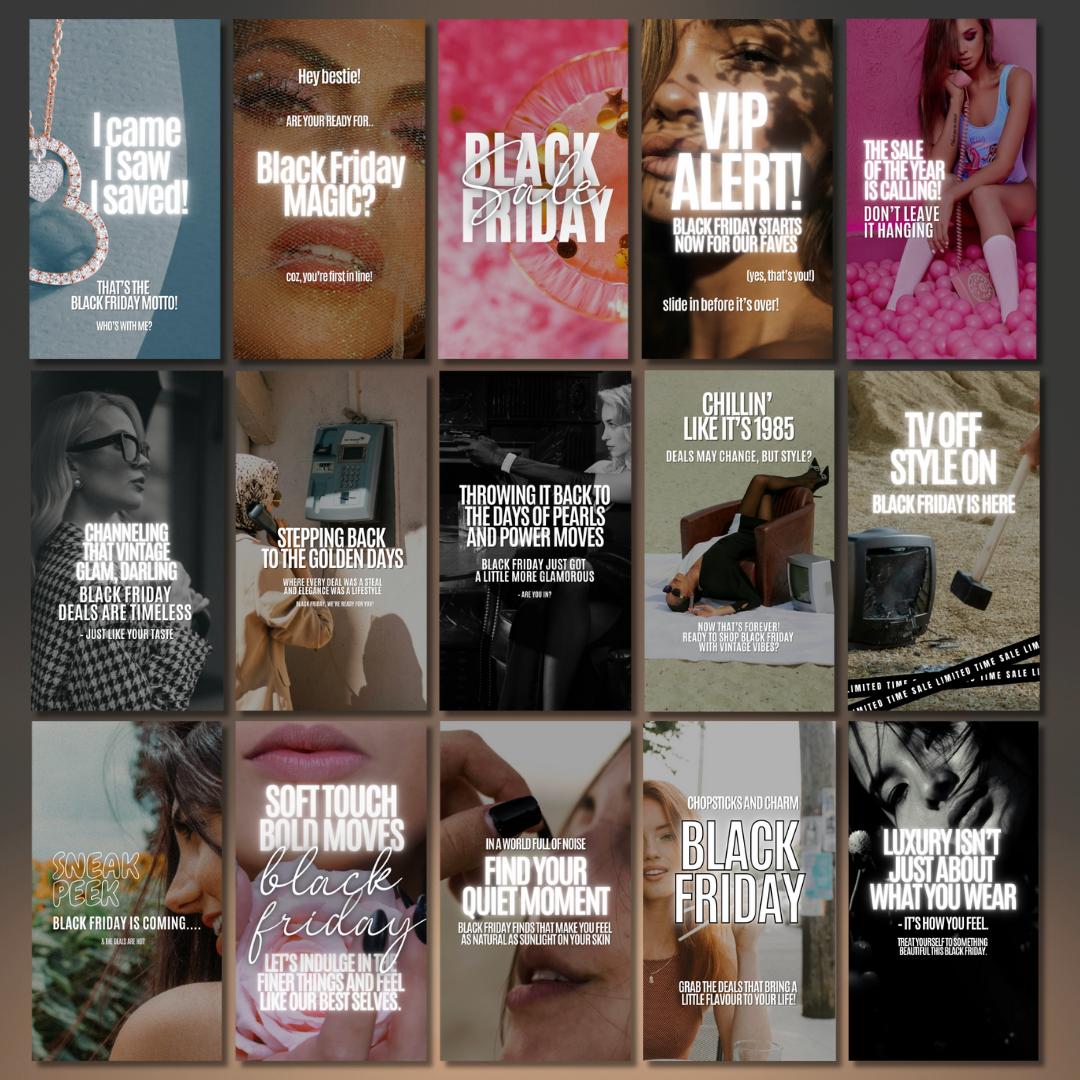 Black Friday Social Content - MRR+PLR - V2