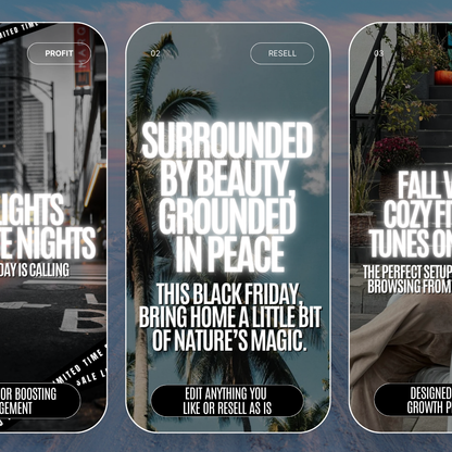 Black Friday Social Content - MRR+PLR - V2