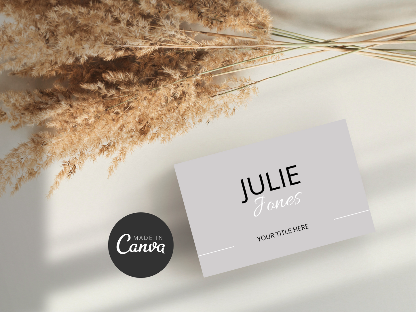 Photo Business Card Canva Template