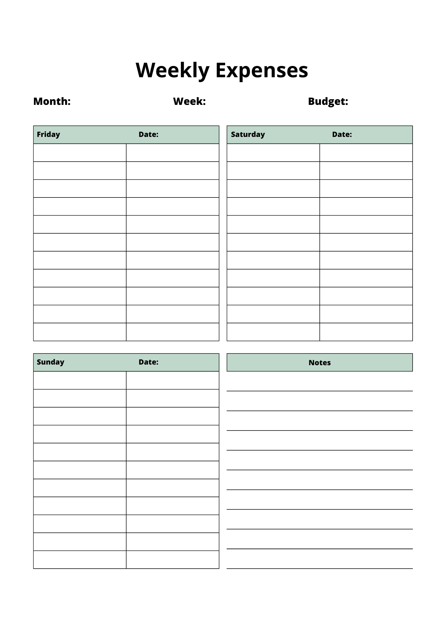 2026  Budget Planner Bundle - PLR MRR
