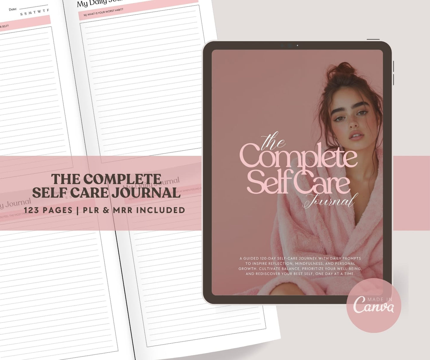 The Complete Self Care Journal- MRR+PLR