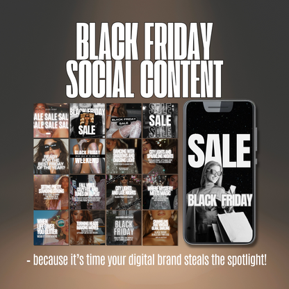 Black Friday Social Content - MRR+PLR - V1