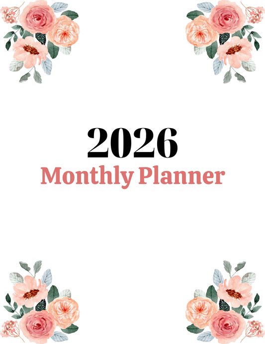 2026 Monthly Planner - PLR MRR
