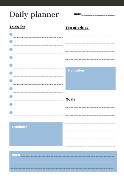 Daily and Weekly Digital Planner Canva MRR+PLR Resell rights