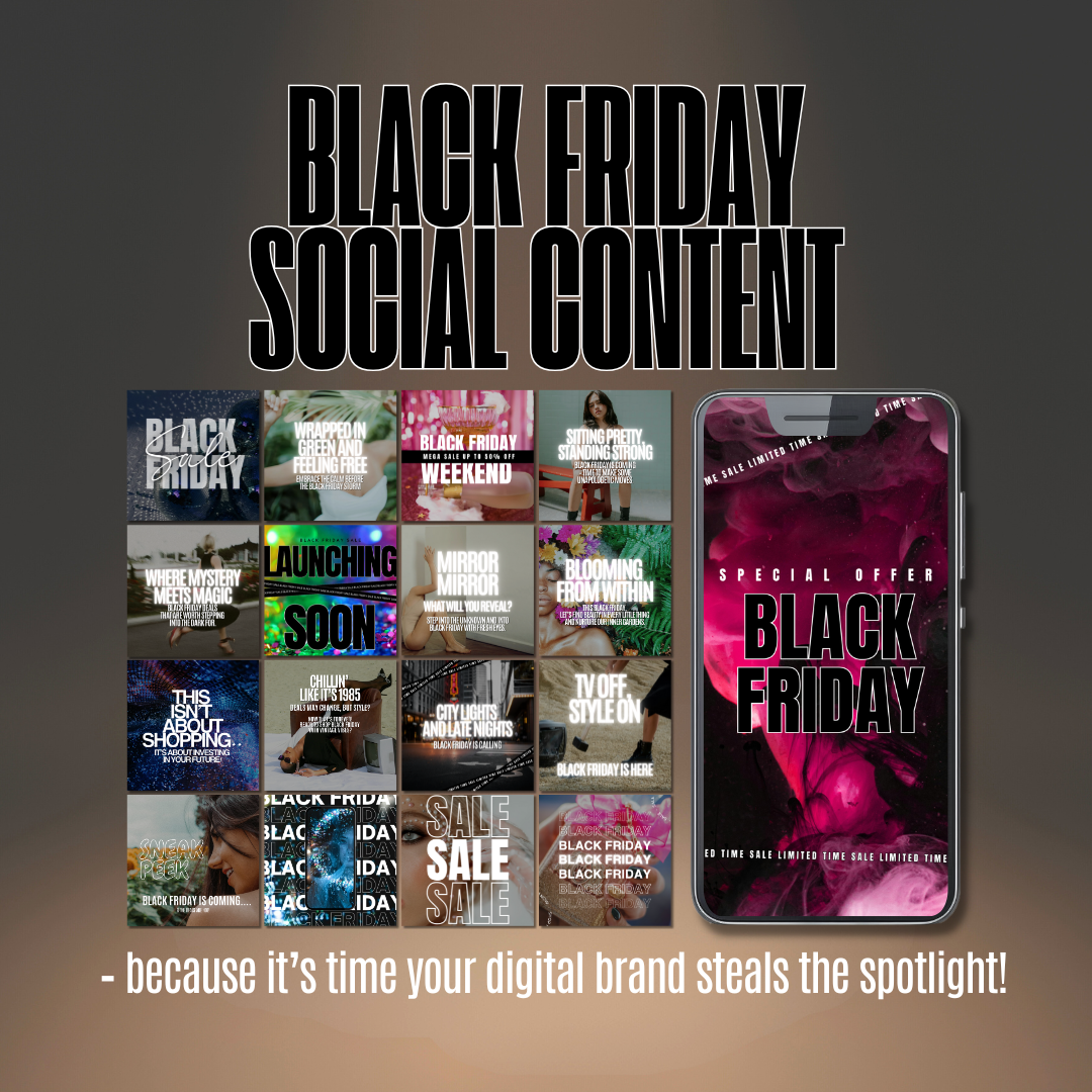 Black Friday Social Content - MRR+PLR - V2