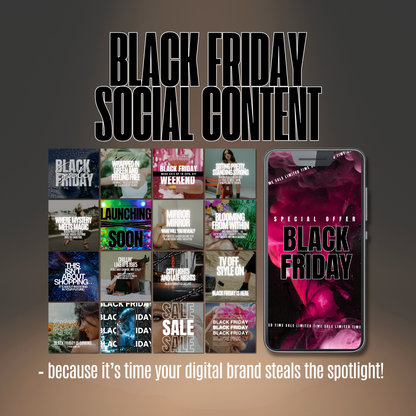 Black Friday Social Content - MRR+PLR - V2