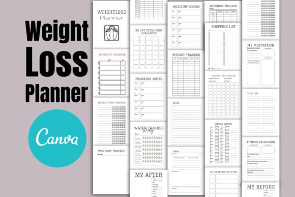 Fitness Planner Weight Loss Tracker