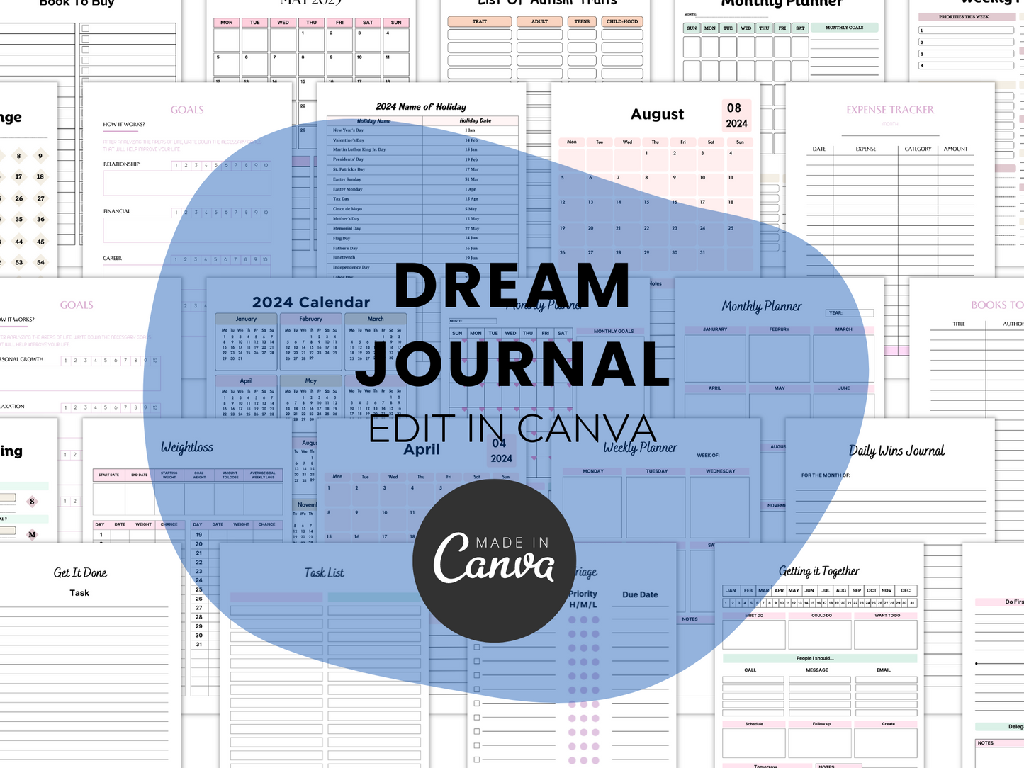 Dream Journal Canva