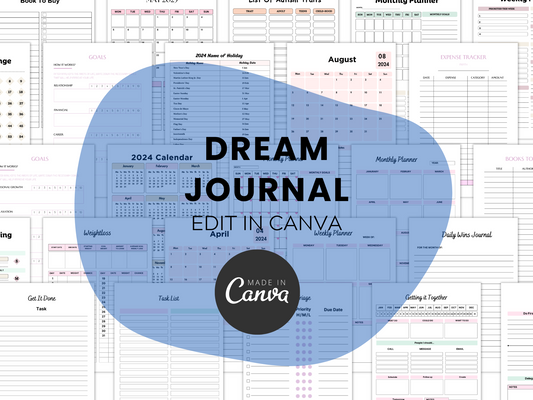 Dream Journal Canva