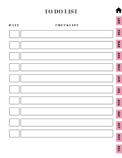 2026 Monthly Planner - PLR MRR