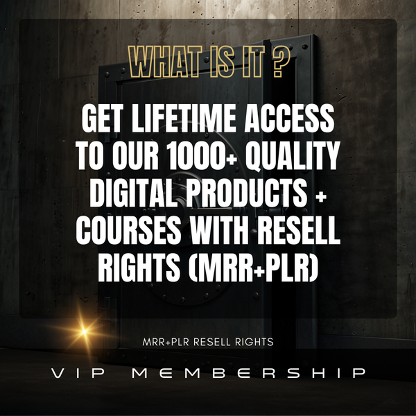 Monthly VIP Subscription - All Access to Products + Courses + Community