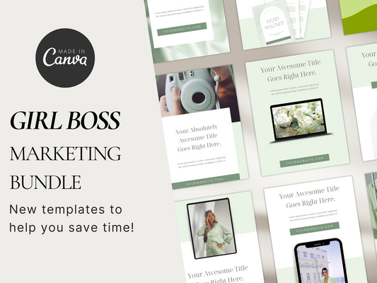 Business Marketing Bundle Canva Template