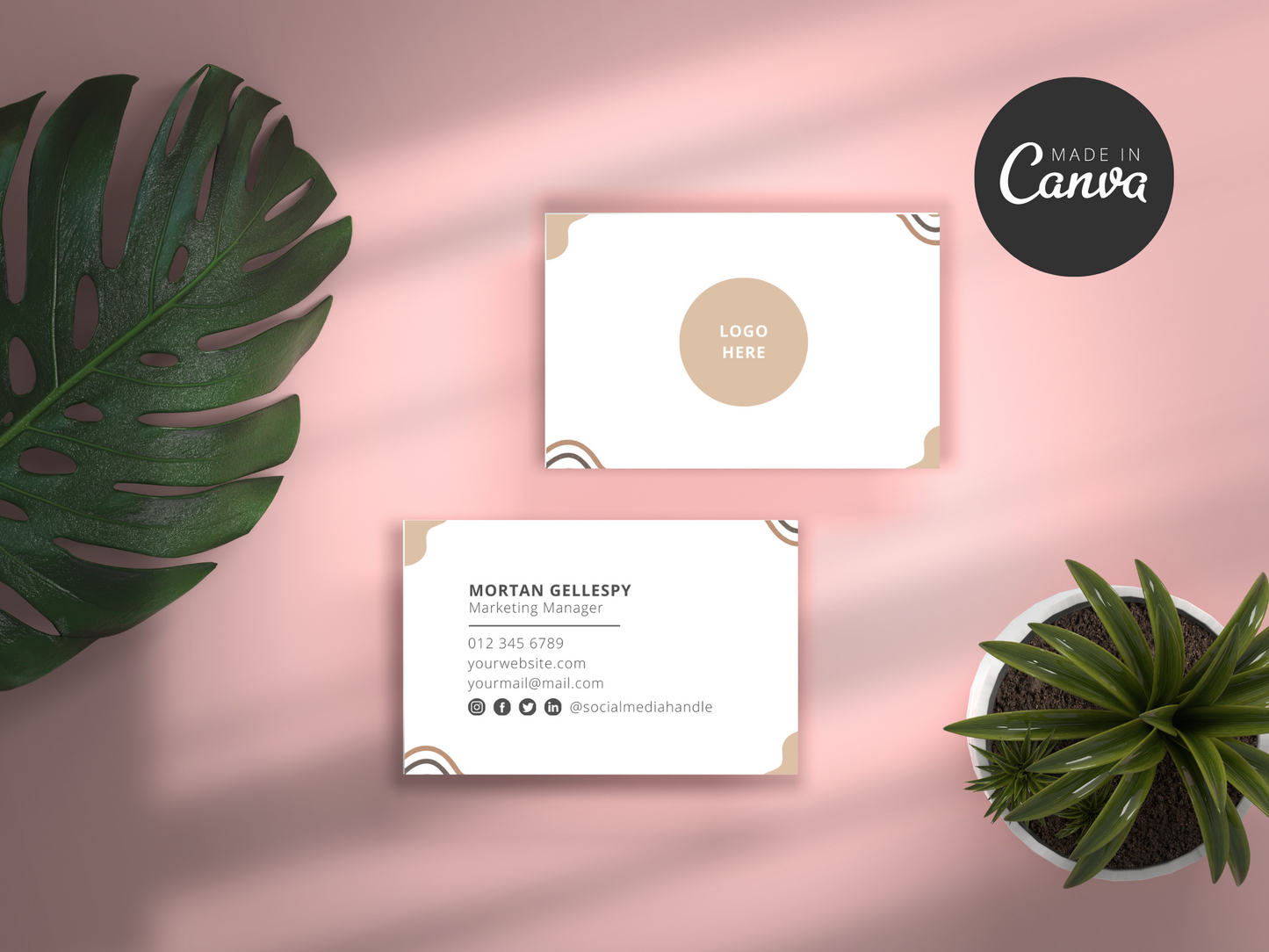 Canva Business Card Template