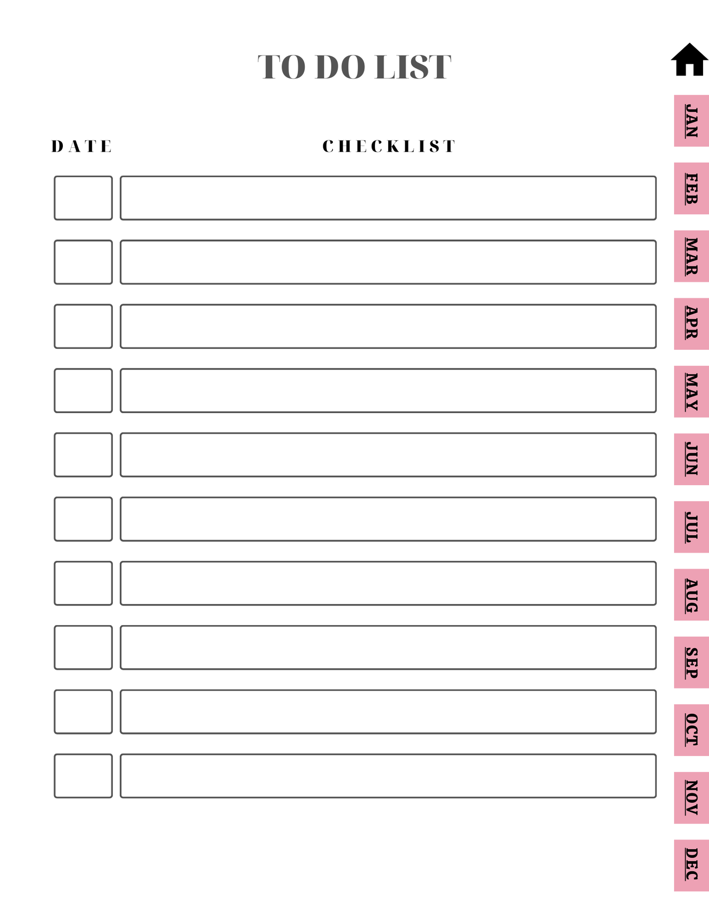 2026 Monthly Planner - PLR MRR