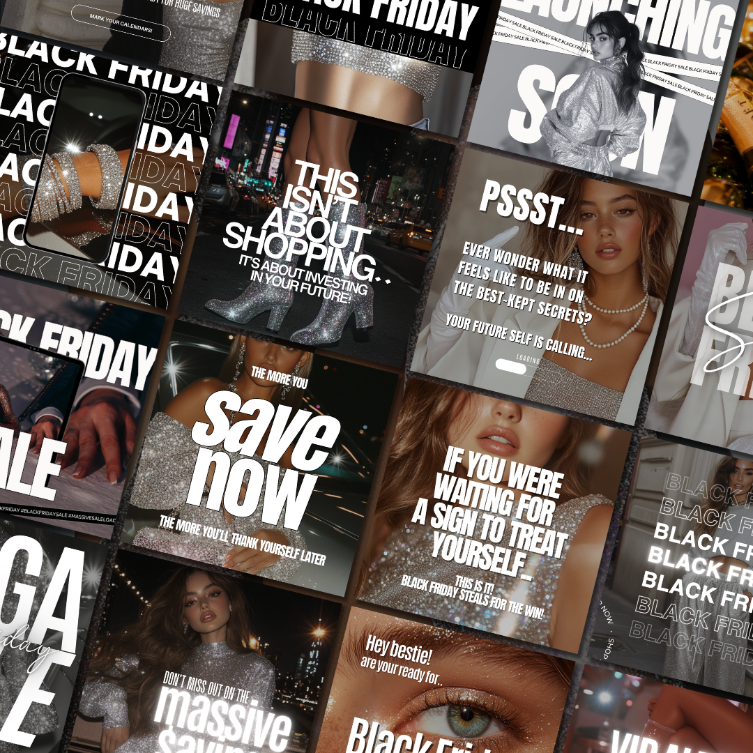 Black Friday Social Content - MRR+PLR - V1