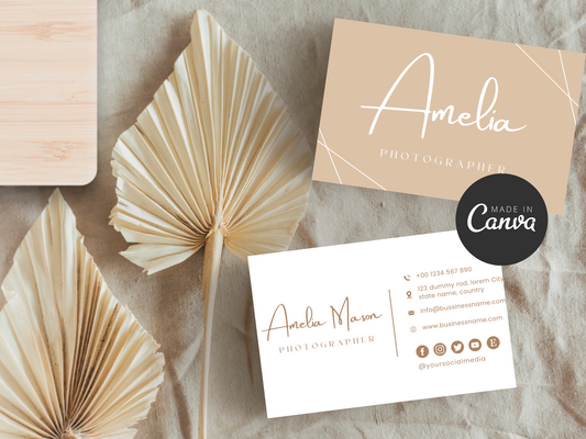 Business Card Canva Template