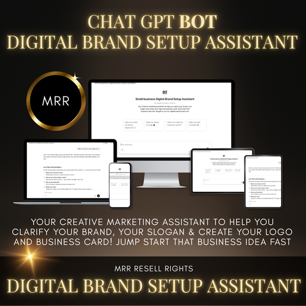 Chat GPT BOT - Digital Brand Setup Assistant - MRR