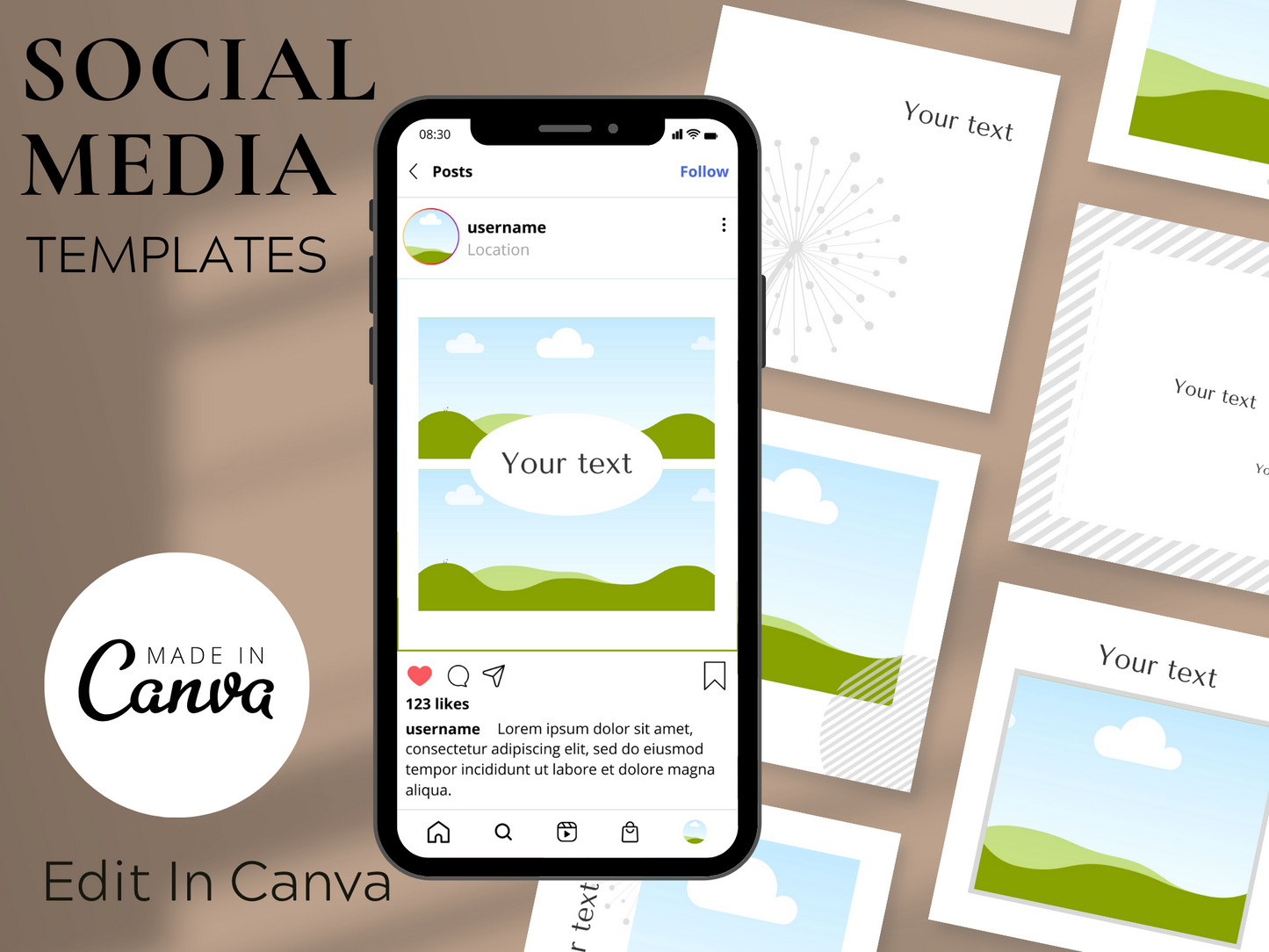 Elegant Canva Instagram Templates