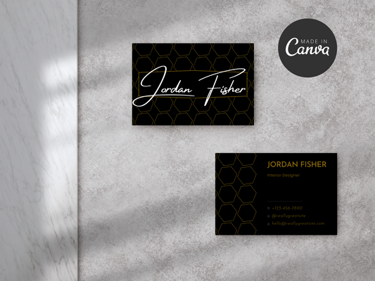 Editable Canva Business Card