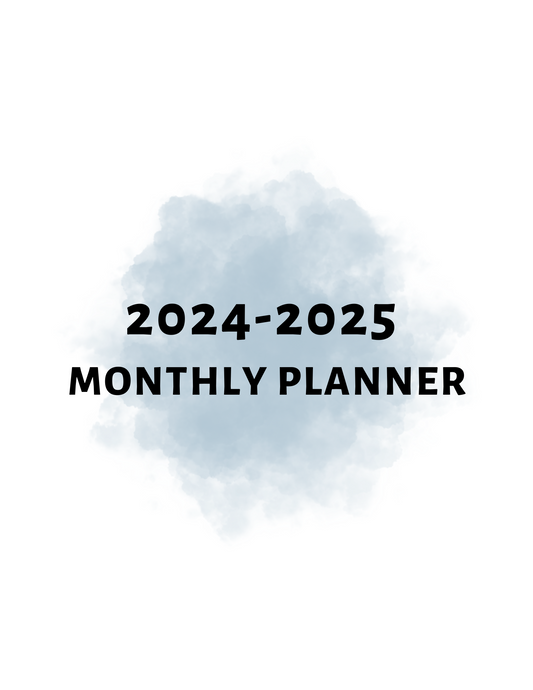 2024-2025 MONTHLY PLANNER - PLR MRR