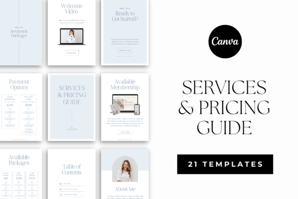 Services & Pricing Guide Canva Template