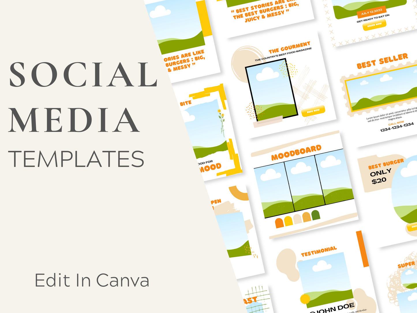 Food Canva Instagram Post Template