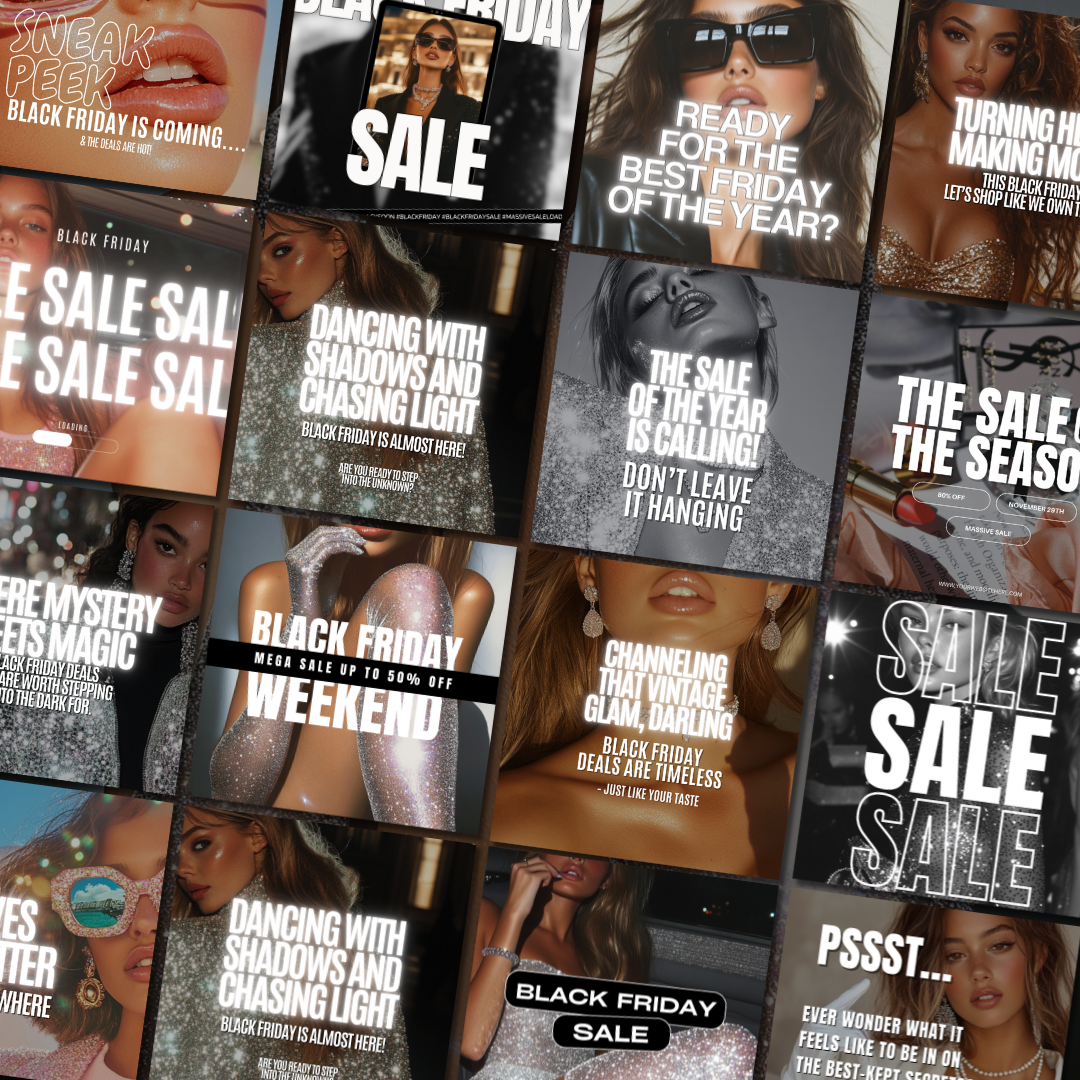 Black Friday Social Content - MRR+PLR - V1