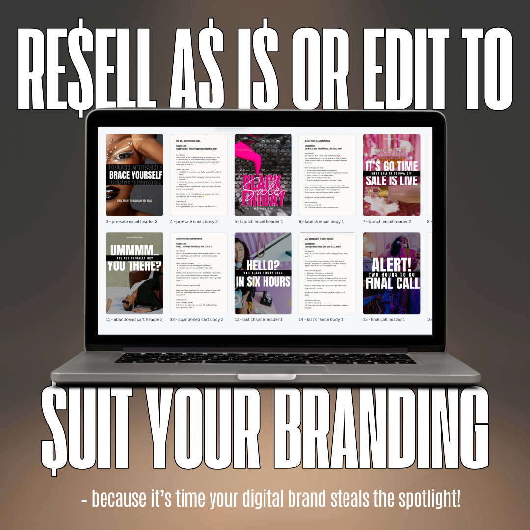 Black Friday Email - MRR+PLR V2