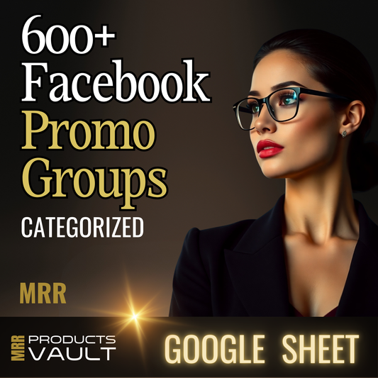 600+ Facebook Promo Group Google Sheet - MRR