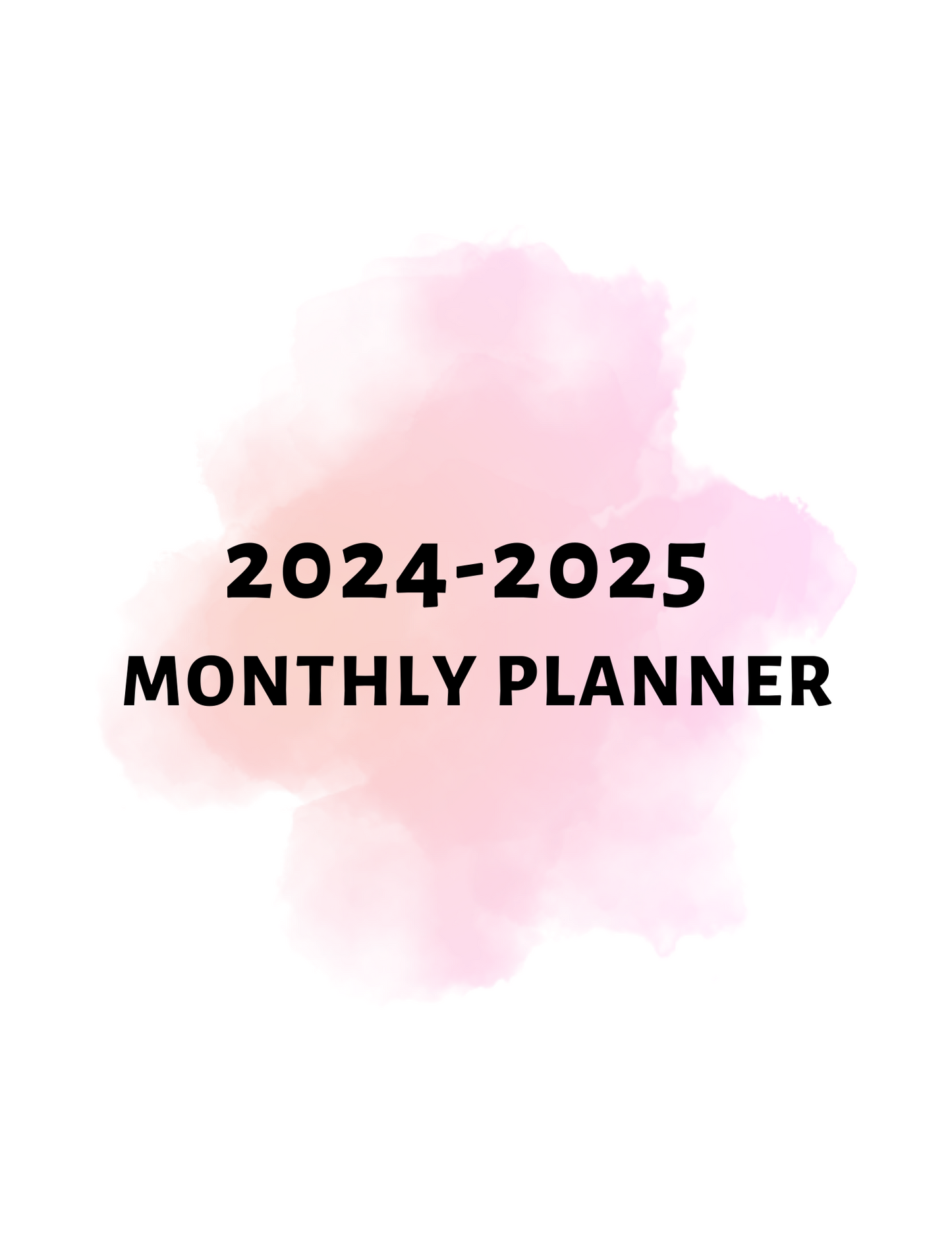 2024-2025 MONTHLY PLANNER PINK - PLR MRR