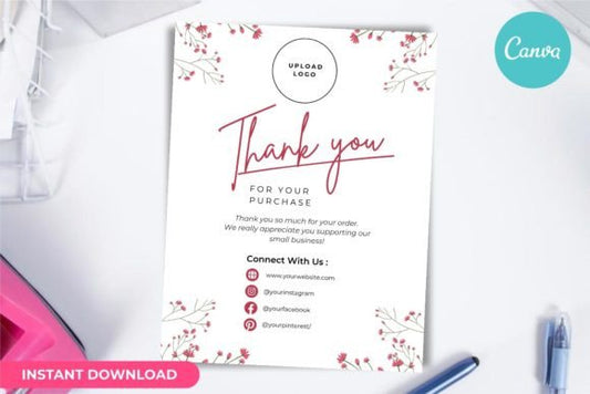 Thank You Card Business Template Canva