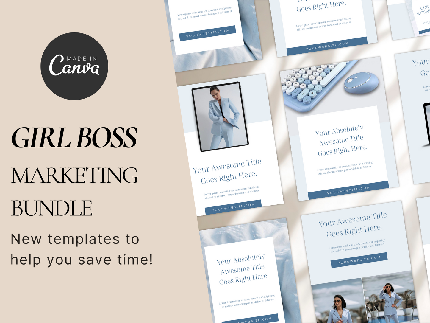 Business Marketing Bundle Canva Template