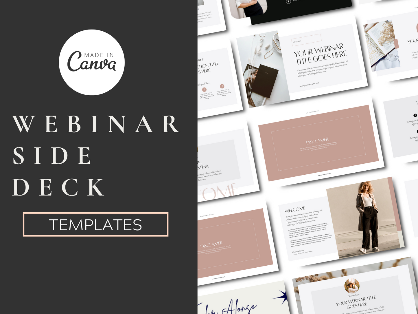 10 Page Canva Webinar Slide Template