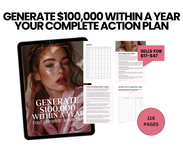GENERATE $100,000 WITHIN A YEAR YOUR COMPLETE ACTION PLAN - MRR+PLR !!