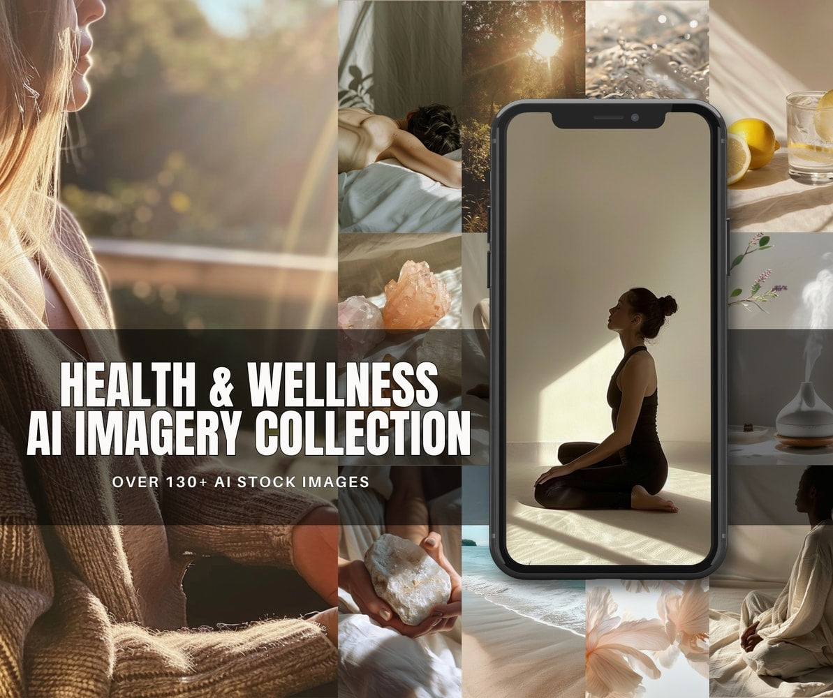HEALTH & WELLNESS AI IMAGERY COLLECTION - MRR+PLR