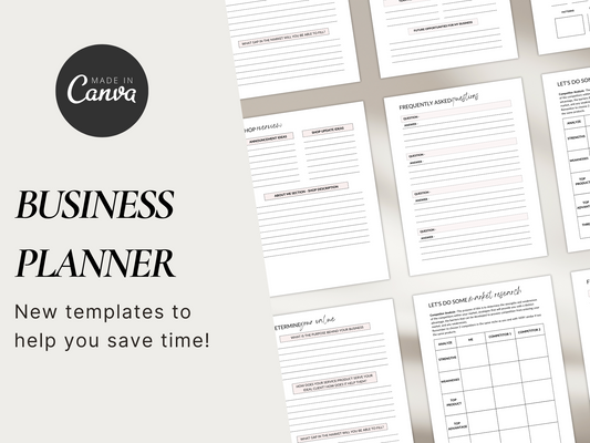 Digital Business Planner Canva