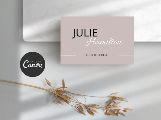 Photo Business Card Canva Template