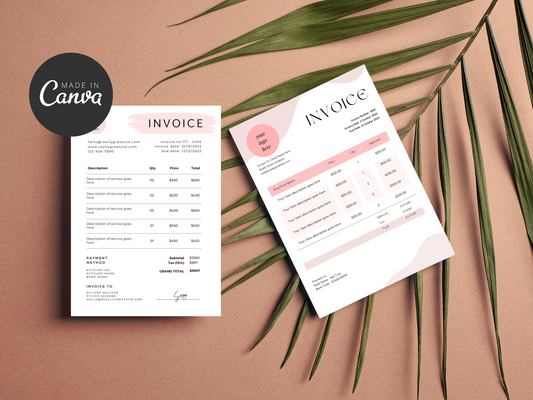 Pink Order Form Template