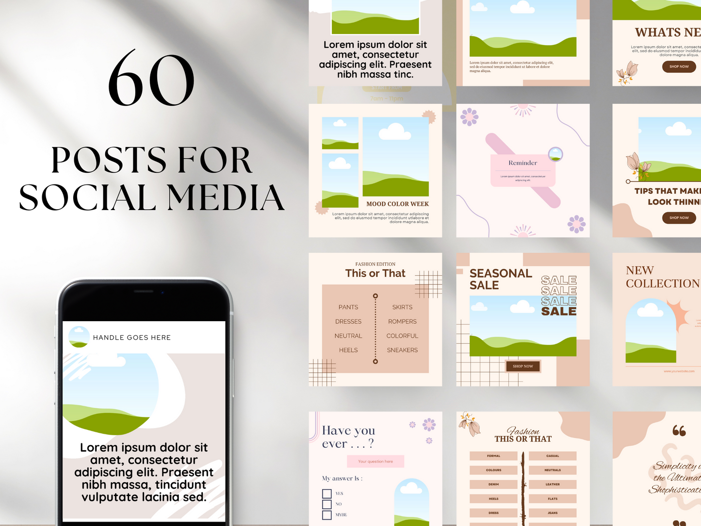 240 Social Media Canva Templates