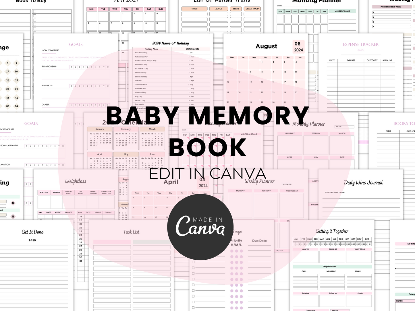 Baby Memory Book First 5 Years