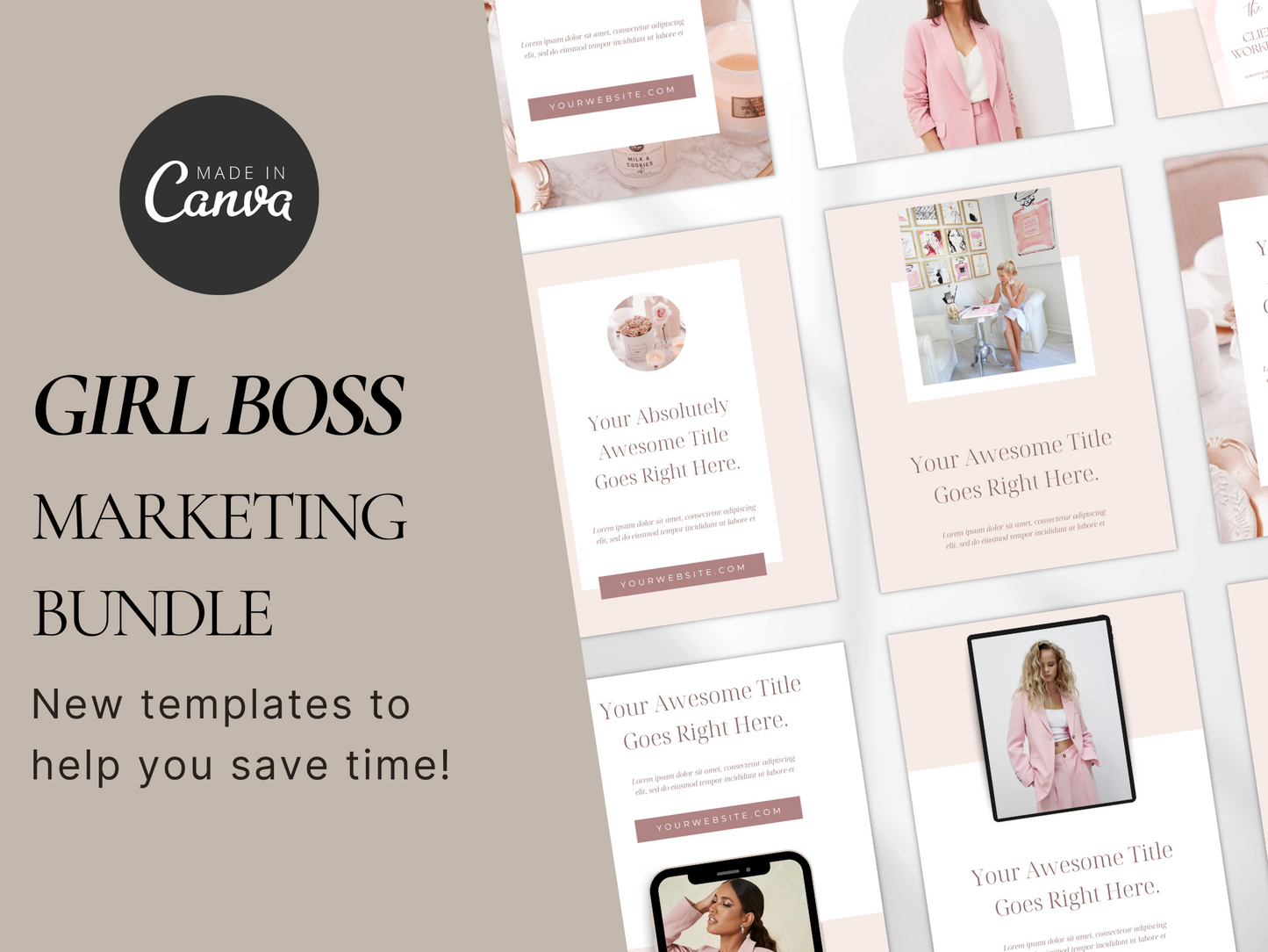 Business Marketing Bundle Canva Template