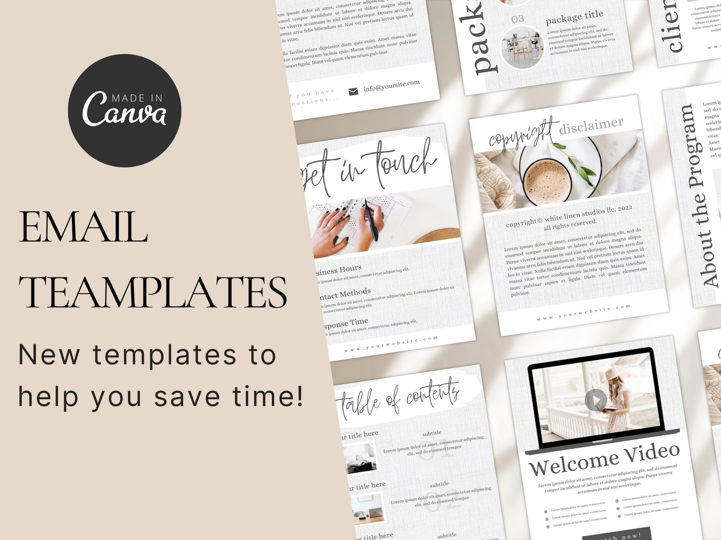 Email Template Bundle for Canva