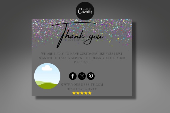 Thank You Order Card