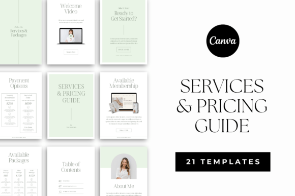 Services & Pricing Guide Canva Template