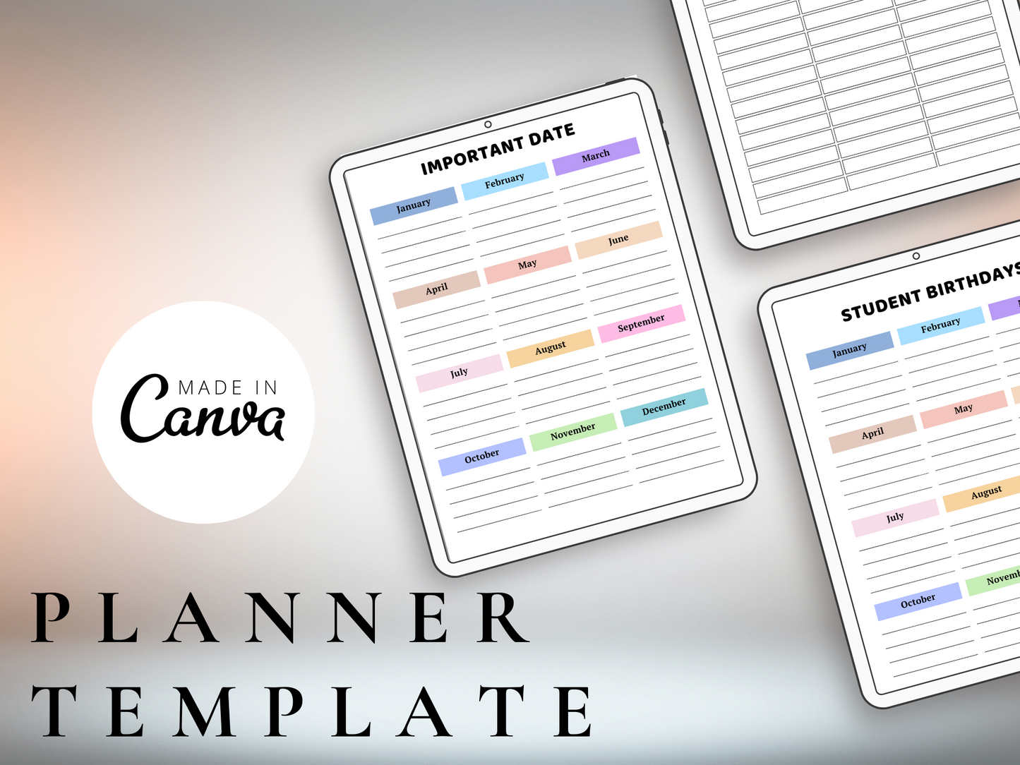 2024-25 Teacher Planner Canva Interior