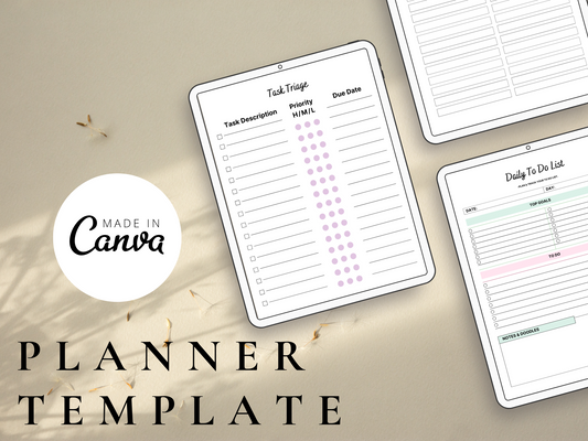 Goal Planner Canva Templates